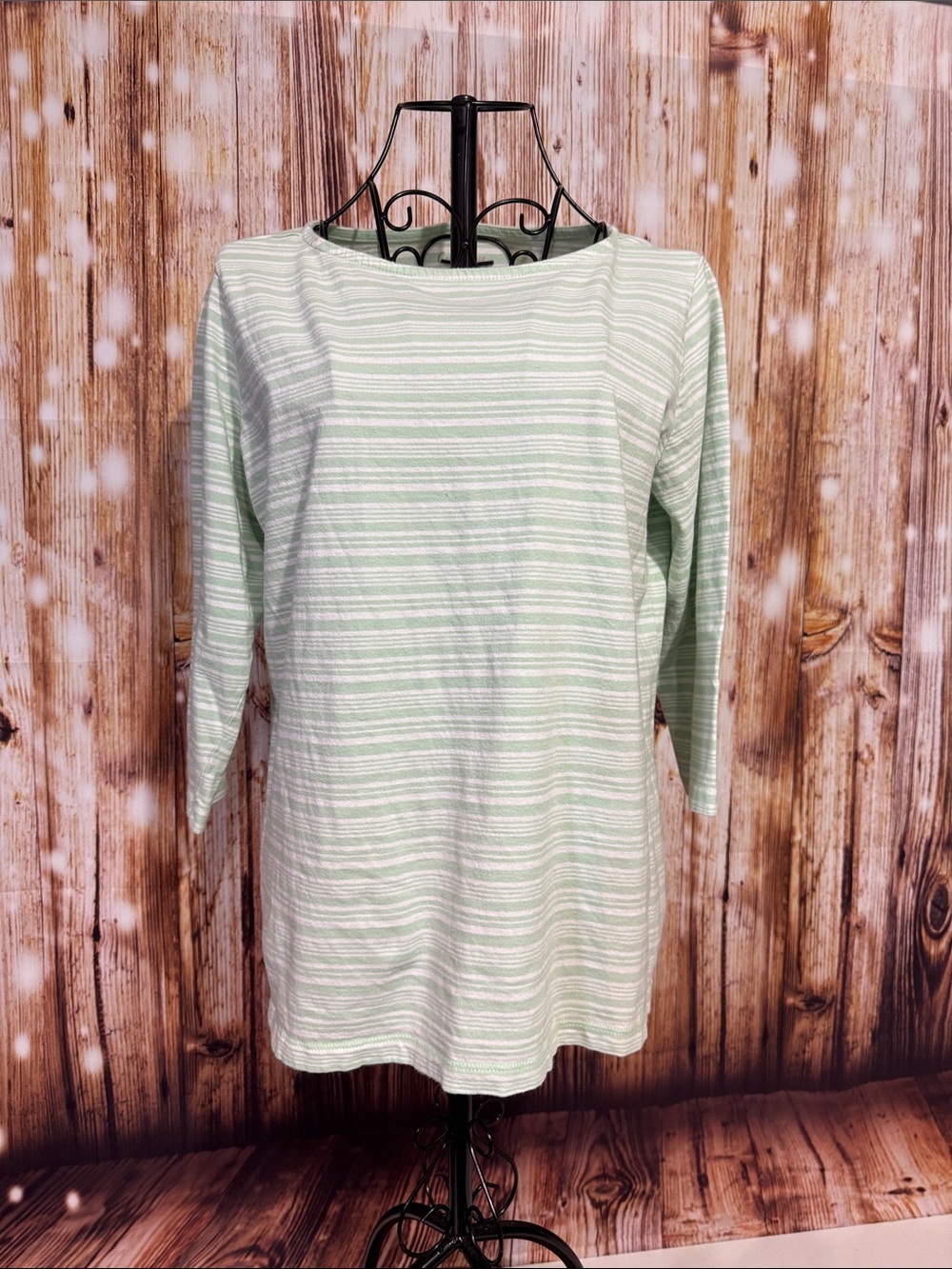Coral Bay Mint & White Striped Tunic